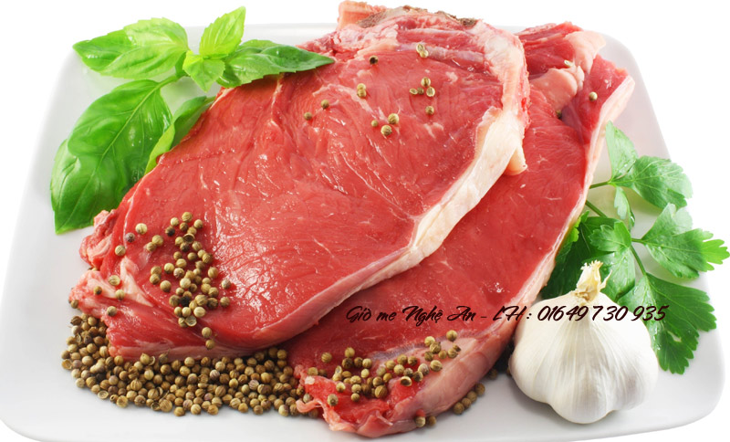 Thịt bê tươi ngon là nhân tố quyết định đến chất lượng của giò me